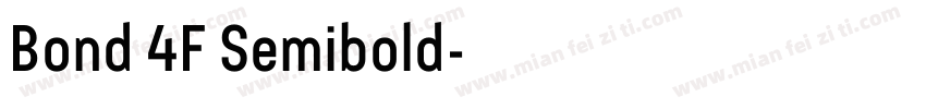 Bond 4F Semibold字体转换